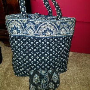 Retired Vera Bradley tote and wallet